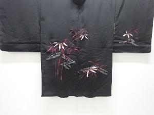 絞り竹笹模様刺繍絵羽織